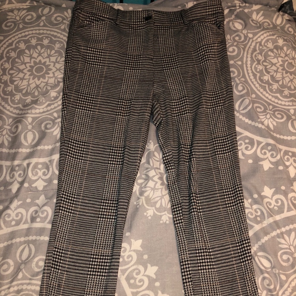 Patterned Suit Pants
